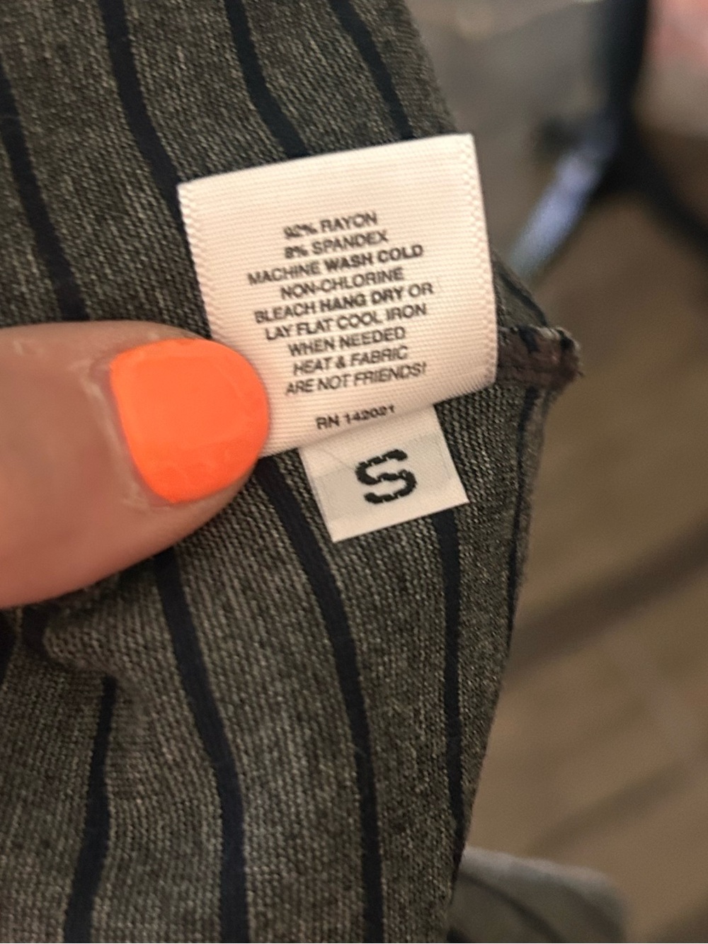 Sonnet James Reese Striped Play Midi Dress in Grey & Navy Blue Sz S - Picture 7 of 8